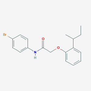 molecular formula C18H20BrNO2 B320242 N-(4-bromophenyl)-2-(2-sec-butylphenoxy)acetamide 