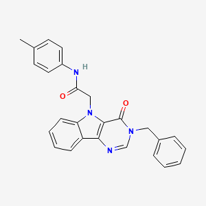 2-{3-benzyl-4-oxo-3H,4H,5H-pyrimido[5,4-b]indol-5-yl}-N-(4-methylphenyl)acetamide