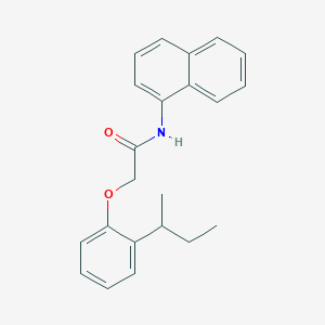molecular formula C22H23NO2 B320244 2-(2-butan-2-ylphenoxy)-N-naphthalen-1-ylacetamide CAS No. 4474-29-7