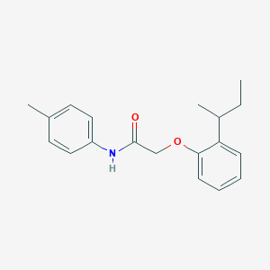 molecular formula C19H23NO2 B320245 2-(2-sec-butylphenoxy)-N-(4-methylphenyl)acetamide 