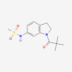 molecular formula C14H20N2O3S B3202515 N-(1-pivaloylindolin-6-yl)methanesulfonamide CAS No. 1021210-33-2