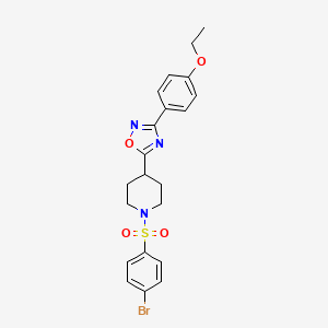 1-[(4-Bromophenyl)sulfonyl]-4-[3-(4-ethoxyphenyl)-1,2,4-oxadiazol-5-yl]piperidine