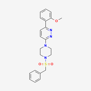 molecular formula C22H24N4O3S B3202818 3-(4-(Benzylsulfonyl)piperazin-1-yl)-6-(2-methoxyphenyl)pyridazine CAS No. 1021218-89-2