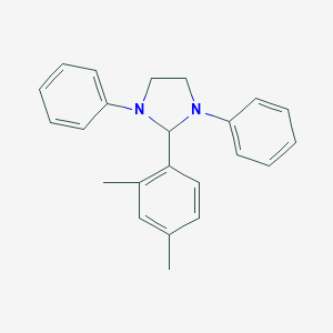 molecular formula C23H24N2 B320288 2-(2,4-Dimethylphenyl)-1,3-diphenylimidazolidine 