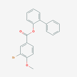 molecular formula C20H15BrO3 B320290 [1,1'-Biphenyl]-2-yl 3-bromo-4-methoxybenzoate 
