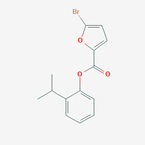 molecular formula C14H13BrO3 B320292 2-Isopropylphenyl 5-bromo-2-furoate 