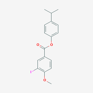 molecular formula C17H17IO3 B320294 4-Isopropylphenyl 3-iodo-4-methoxybenzoate 