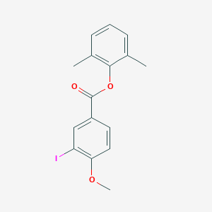 molecular formula C16H15IO3 B320296 2,6-Dimethylphenyl 3-iodo-4-methoxybenzoate 
