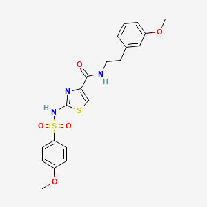 N-(3-methoxyphenethyl)-2-(4-methoxyphenylsulfonamido)thiazole-4-carboxamide