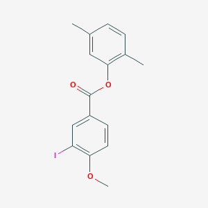 molecular formula C16H15IO3 B320297 2,5-Dimethylphenyl 3-iodo-4-methoxybenzoate 
