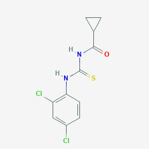 molecular formula C11H10Cl2N2OS B320307 N-[(2,4-dichlorophenyl)carbamothioyl]cyclopropanecarboxamide 
