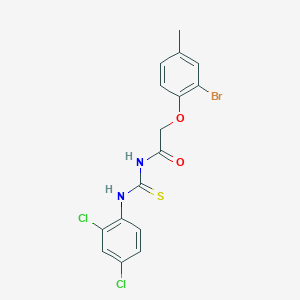 molecular formula C16H13BrCl2N2O2S B320308 2-(2-bromo-4-methylphenoxy)-N-[(2,4-dichlorophenyl)carbamothioyl]acetamide 