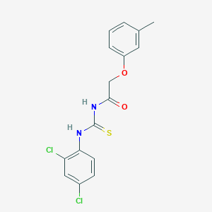 molecular formula C16H14Cl2N2O2S B320310 N-[(2,4-dichlorophenyl)carbamothioyl]-2-(3-methylphenoxy)acetamide 