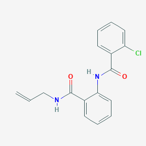 molecular formula C17H15ClN2O2 B320315 N-allyl-2-[(2-chlorobenzoyl)amino]benzamide 