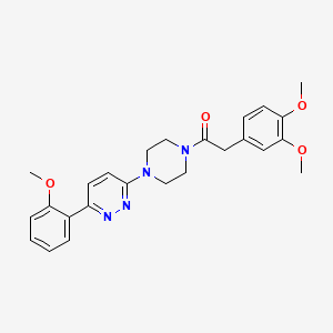 2-(3,4-Dimethoxyphenyl)-1-(4-(6-(2-methoxyphenyl)pyridazin-3-yl)piperazin-1-yl)ethanone