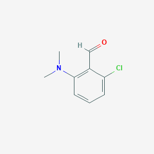 molecular formula C9H10ClNO B3203217 2-Chloro-6-(dimethylamino)benzaldehyde CAS No. 1021240-67-4