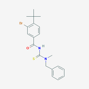 molecular formula C20H23BrN2OS B320322 N-[benzyl(methyl)carbamothioyl]-3-bromo-4-tert-butylbenzamide 