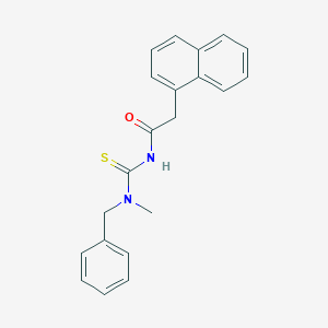 molecular formula C21H20N2OS B320323 N-benzyl-N-methyl-N'-(1-naphthylacetyl)thiourea 