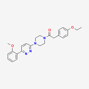 2-(4-Ethoxyphenyl)-1-(4-(6-(2-methoxyphenyl)pyridazin-3-yl)piperazin-1-yl)ethanone