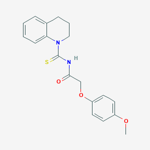 molecular formula C19H20N2O3S B320351 N-(3,4-dihydro-1(2H)-quinolinylcarbothioyl)-2-(4-methoxyphenoxy)acetamide 