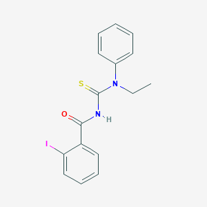 molecular formula C16H15IN2OS B320358 N-[ethyl(phenyl)carbamothioyl]-2-iodobenzamide 