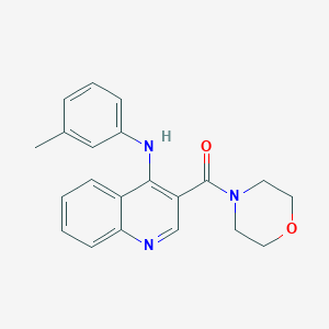 N-(3-methylphenyl)-3-(morpholine-4-carbonyl)quinolin-4-amine