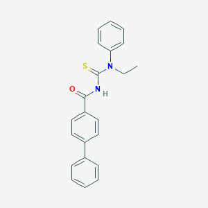 N-[ethyl(phenyl)carbamothioyl]biphenyl-4-carboxamide