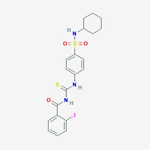 N-{[4-(cyclohexylsulfamoyl)phenyl]carbamothioyl}-2-iodobenzamide