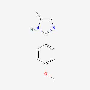 molecular formula C11H12N2O B3203771 2-(4-Methoxyphenyl)-4-methyl-1H-imidazole CAS No. 102151-45-1