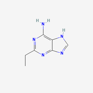 molecular formula C7H9N5 B3203783 9H-Purin-6-amine, 2-ethyl- CAS No. 102169-55-1