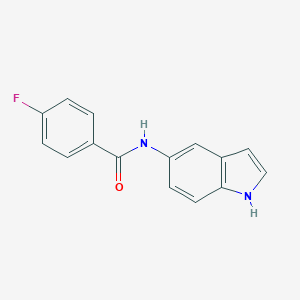 molecular formula C15H11FN2O B032038 4-氟-N-(1H-吲哚-5-基)苯甲酰胺 CAS No. 182564-41-6