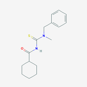 molecular formula C16H22N2OS B320381 N-[benzyl(methyl)carbamothioyl]cyclohexanecarboxamide 