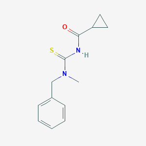 molecular formula C13H16N2OS B320382 N-[benzyl(methyl)carbamothioyl]cyclopropanecarboxamide 