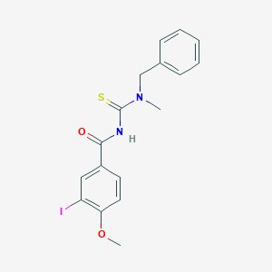 molecular formula C17H17IN2O2S B320384 N-[benzyl(methyl)carbamothioyl]-3-iodo-4-methoxybenzamide 