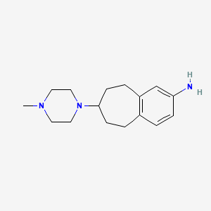 5H-Benzocyclohepten-2-amine, 6,7,8,9-tetrahydro-7-(4-methyl-1-piperazinyl)-