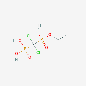 molecular formula C4H10Cl2O6P2 B032039 [二氯-[羟基(丙-2-氧基)膦酰基]甲基]膦酸 CAS No. 134757-52-1