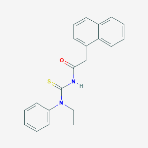 molecular formula C21H20N2OS B320390 N-ethyl-N'-(1-naphthylacetyl)-N-phenylthiourea 