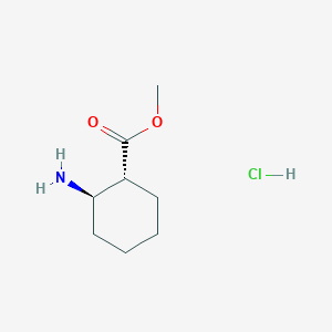 molecular formula C8H16ClNO2 B3203920 盐酸甲基(1r,2r)-2-氨基环己烷-1-羧酸酯 CAS No. 1024618-29-8