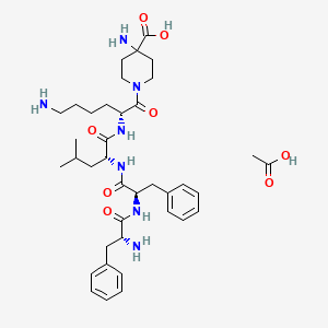 molecular formula C38H57N7O8 B3203927 Difelikefalin acetate CAS No. 1024829-44-4