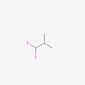 molecular formula C4H8I2 B3203934 1,1-Diiodo-2-methylpropane CAS No. 10250-55-2