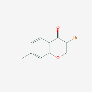 molecular formula C10H9BrO2 B3203940 3-Bromo-7-methyl-chroman-4-one CAS No. 102539-54-8