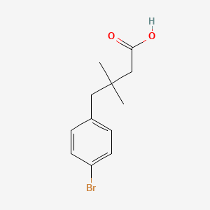 molecular formula C12H15BrO2 B3203956 Benzenebutanoic acid, 4-bromo-beta,beta-dimethyl- CAS No. 102568-20-7