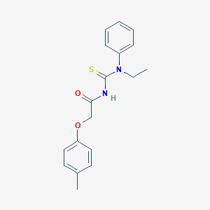 molecular formula C18H20N2O2S B320396 N-[ethyl(phenyl)carbamothioyl]-2-(4-methylphenoxy)acetamide 