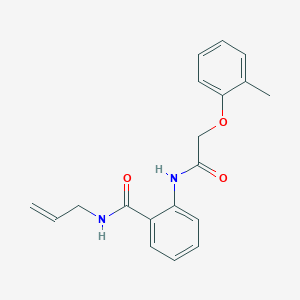 molecular formula C19H20N2O3 B320399 N-allyl-2-{[(2-methylphenoxy)acetyl]amino}benzamide 