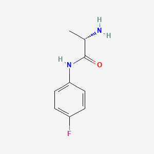 molecular formula C9H11FN2O B3204037 (S)-2-Amino-N-(4-fluoro-phenyl)-propionamide CAS No. 1026868-16-5