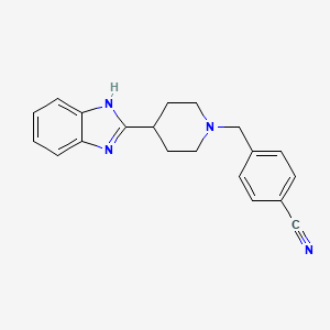 4-((4-(1H-Benzo[d]imidazol-2-yl)piperidin-1-yl)methyl)benzonitrile