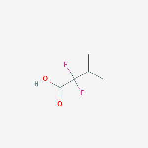 molecular formula C5H8F2O2 B3204083 2,2-二氟-3-甲基丁酸 CAS No. 1027513-87-6