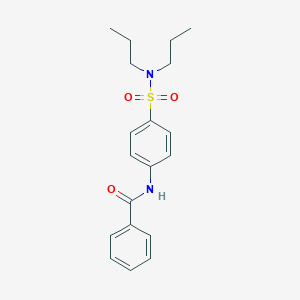 molecular formula C19H24N2O3S B320411 N-[4-(dipropylsulfamoyl)phenyl]benzamide 