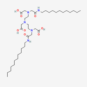 molecular formula C38H73N5O8 B3204116 2-[Bis[2-[carboxymethyl-[2-(dodecylamino)-2-oxoethyl]amino]ethyl]amino]acetic acid CAS No. 102836-55-5