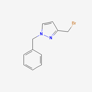 molecular formula C11H11BrN2 B3204130 1-benzyl-3-(bromomethyl)-1H-pyrazole CAS No. 102846-14-0